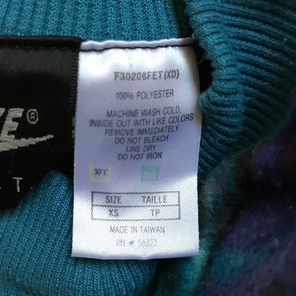 Vintage Nike bright abstract fleece sweatshirt, XS - Picture 7 of 7